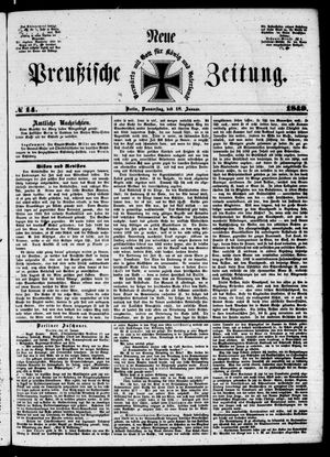 Neue preußische Zeitung vom 18.01.1849