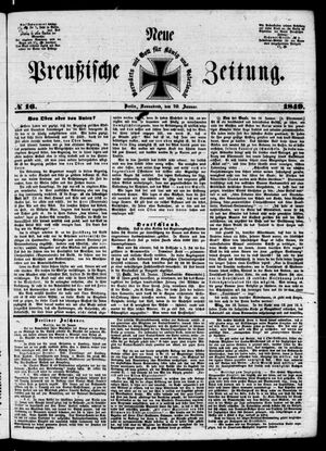 Neue preußische Zeitung vom 20.01.1849