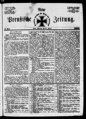 Neue preußische Zeitung vom 31.01.1849