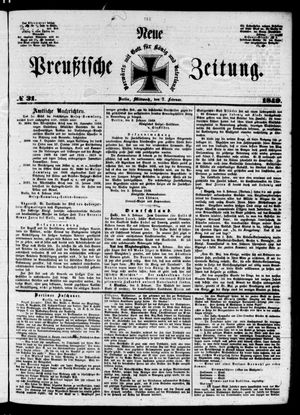 Neue preußische Zeitung vom 07.02.1849