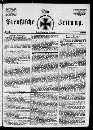 Neue preußische Zeitung vom 20.02.1849