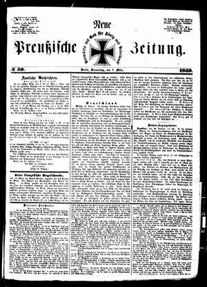 Neue preußische Zeitung vom 01.03.1849
