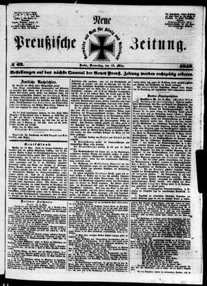 Neue preußische Zeitung vom 15.03.1849