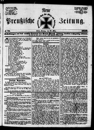 Neue preußische Zeitung vom 25.03.1849