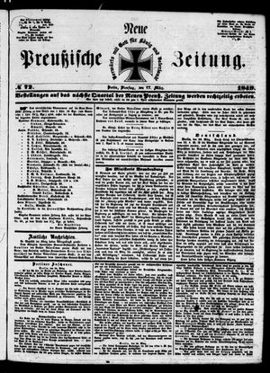 Neue preußische Zeitung vom 27.03.1849