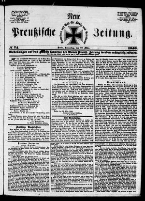 Neue preußische Zeitung vom 29.03.1849
