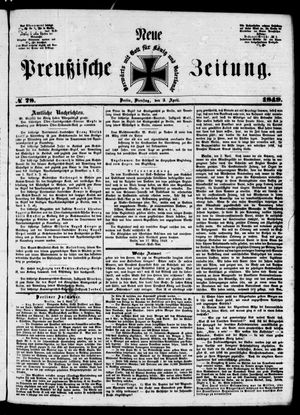 Neue preußische Zeitung vom 03.04.1849