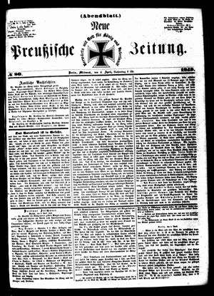 Neue preußische Zeitung vom 04.04.1849