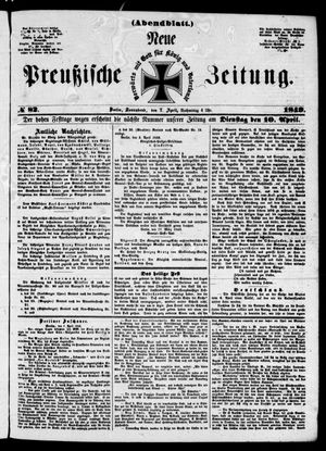 Neue preußische Zeitung vom 07.04.1849