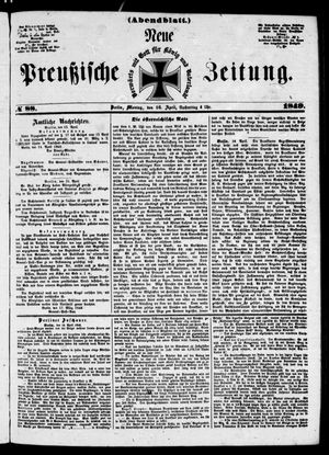Neue preußische Zeitung vom 16.04.1849