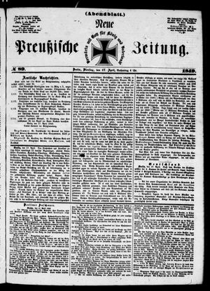 Neue preußische Zeitung vom 17.04.1849