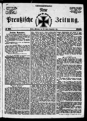 Neue preußische Zeitung vom 18.04.1849