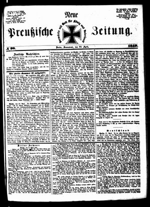 Neue preußische Zeitung vom 28.04.1849