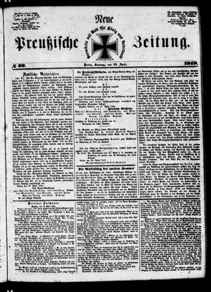 Neue preußische Zeitung on Apr 29, 1849