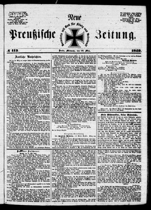 Neue preußische Zeitung vom 16.05.1849