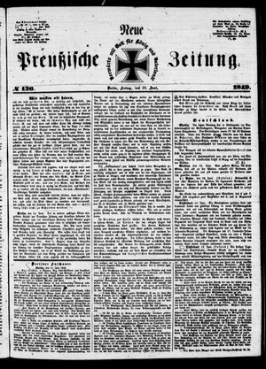 Neue preußische Zeitung vom 15.06.1849