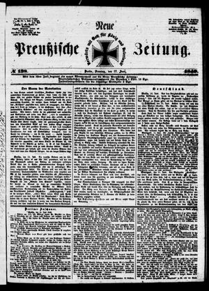 Neue preußische Zeitung vom 17.06.1849
