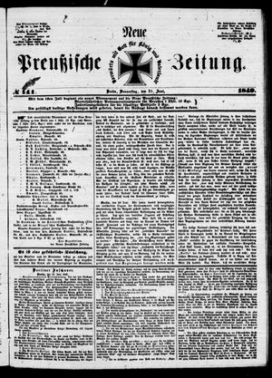 Neue preußische Zeitung vom 21.06.1849