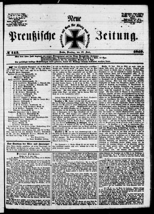 Neue preußische Zeitung on Jun 26, 1849