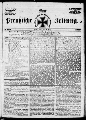 Neue preußische Zeitung vom 29.06.1849