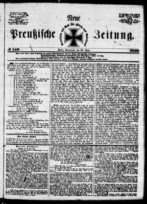 Neue preußische Zeitung vom 30.06.1849