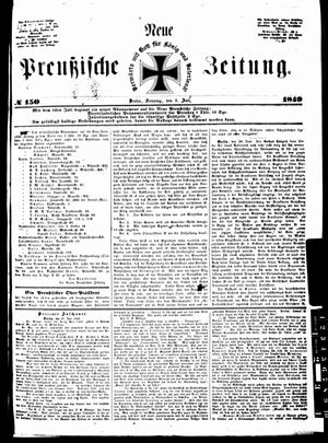 Neue preußische Zeitung vom 01.07.1849