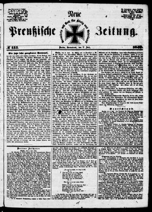 Neue preußische Zeitung vom 07.07.1849