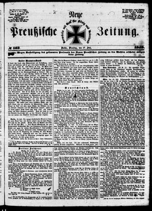 Neue preußische Zeitung vom 17.07.1849