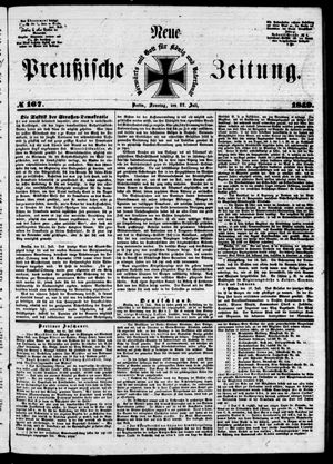 Neue preußische Zeitung vom 22.07.1849