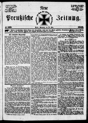 Neue preußische Zeitung vom 25.07.1849