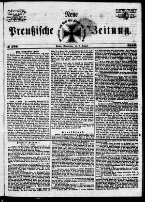 Neue preußische Zeitung on Aug 2, 1849