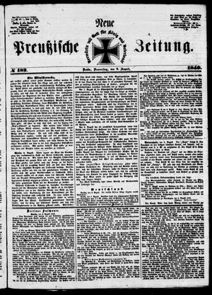 Neue preußische Zeitung vom 09.08.1849