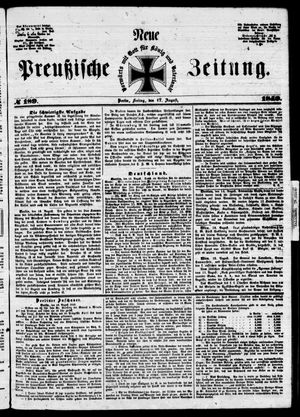 Neue preußische Zeitung vom 17.08.1849
