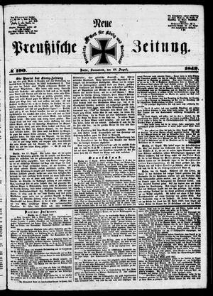 Neue preußische Zeitung vom 18.08.1849