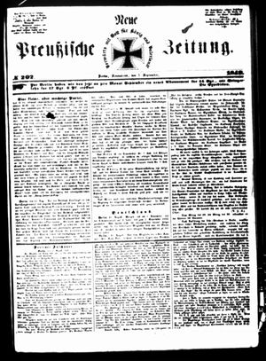 Neue preußische Zeitung vom 01.09.1849