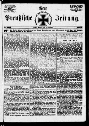 Neue preußische Zeitung vom 02.09.1849