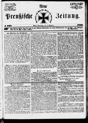 Neue preußische Zeitung vom 06.09.1849