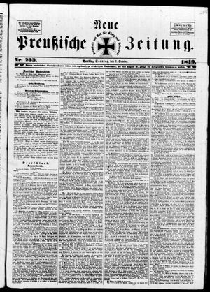 Neue preußische Zeitung vom 07.10.1849