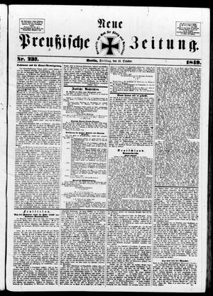 Neue preußische Zeitung vom 12.10.1849