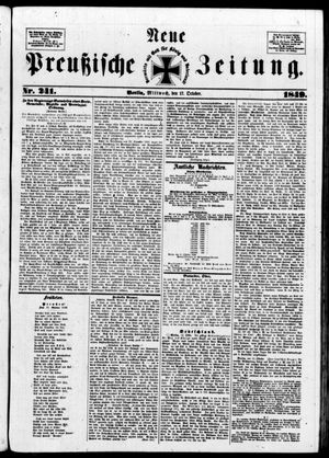 Neue preußische Zeitung vom 17.10.1849