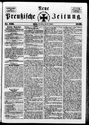 Neue preußische Zeitung vom 23.10.1849