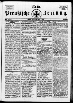 Neue preußische Zeitung vom 24.10.1849