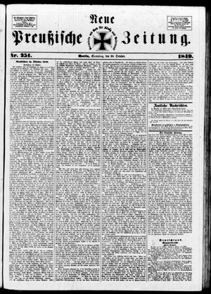 Neue preußische Zeitung vom 28.10.1849