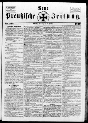 Neue preußische Zeitung vom 30.10.1849