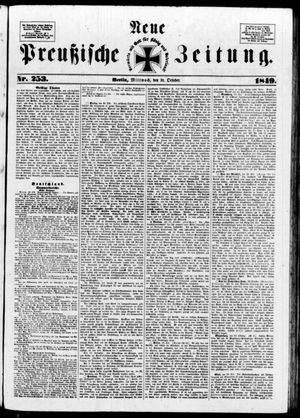 Neue preußische Zeitung vom 31.10.1849