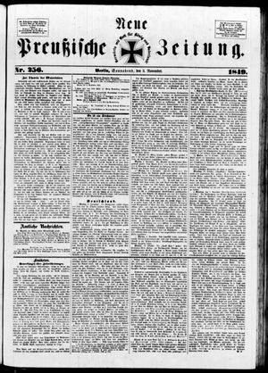 Neue preußische Zeitung vom 03.11.1849