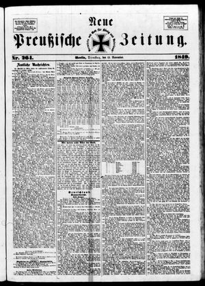 Neue preußische Zeitung vom 13.11.1849