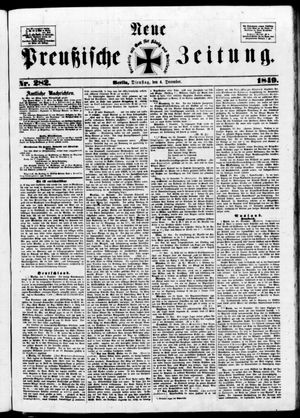 Neue preußische Zeitung vom 04.12.1849
