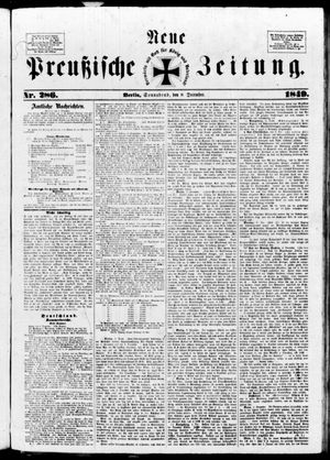 Neue preußische Zeitung vom 08.12.1849
