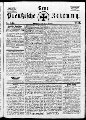 Neue preußische Zeitung vom 14.12.1849